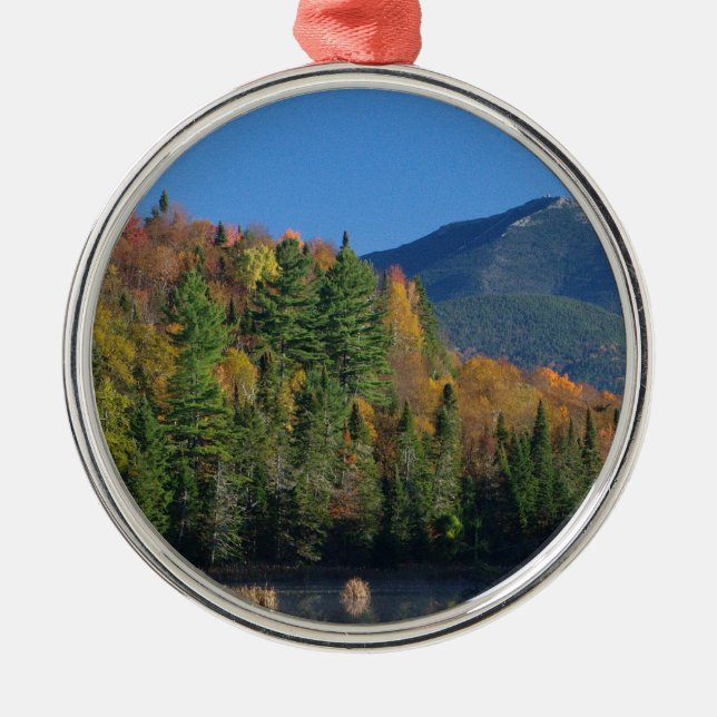 Whiteface berg över lite det Cherrypatch damm Julgransprydnad Metall (Framsidan)