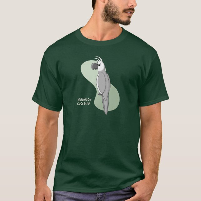 Whiteface CockatielTShirt T-shirt (Framsida)
