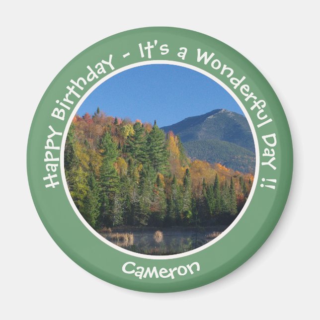 Whiteface Mountain, Adirondack Autumn Party Magnet (Framsidan)