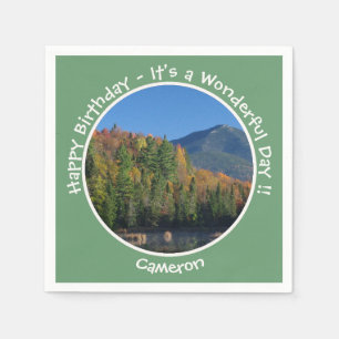 Whiteface Mountain, Adirondack Autumn Party Pappersservett