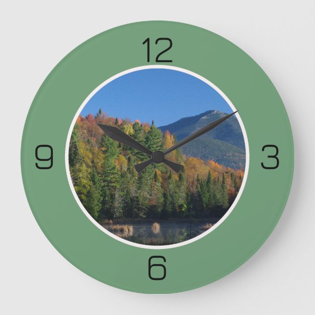 Whiteface Mountain, Adirondack Autumn Party Stor Klocka (Framsida)