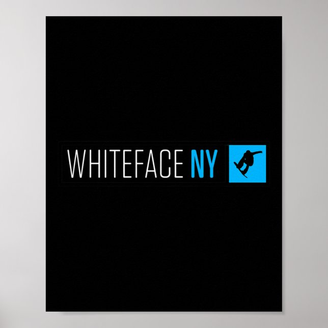 Whiteface Mountain Ny Snowboard Box-typ Poster (Framsidan)