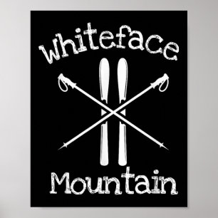 Whiteface Mountain Skidning Skidor skidåkare Stava Poster