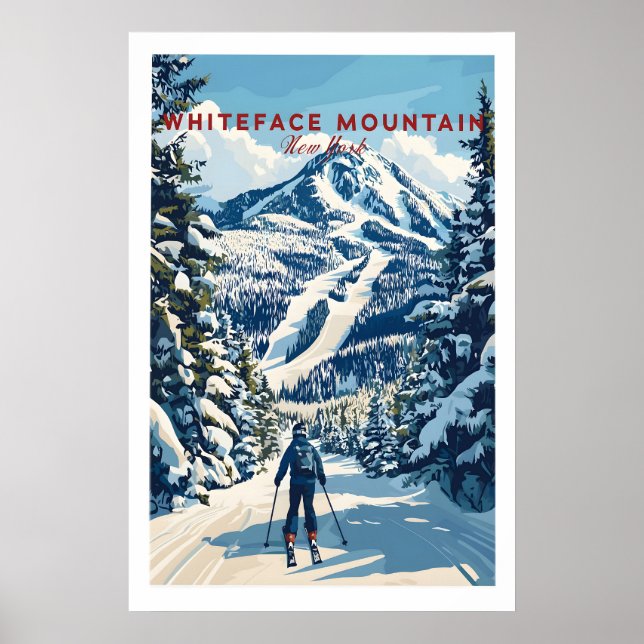 Whiteface Mountain skidposter 1 Poster (Framsidan)