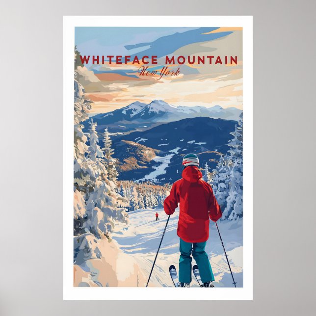 Whiteface Mountain skidruck 1 Poster (Framsidan)