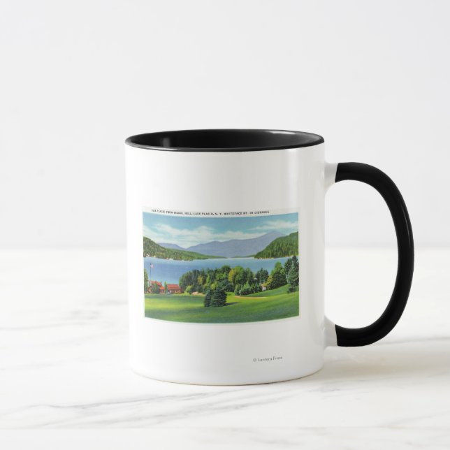 Whiteface Mt i Sjö Avstånd Mugg (Höger)