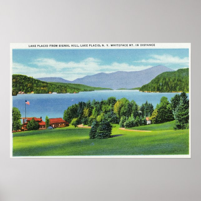 Whiteface Mt i Sjö Avstånd Poster (Framsidan)
