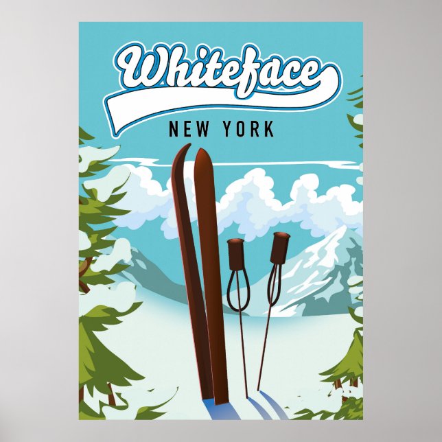 Whiteface New York till Ski Poster (Framsidan)