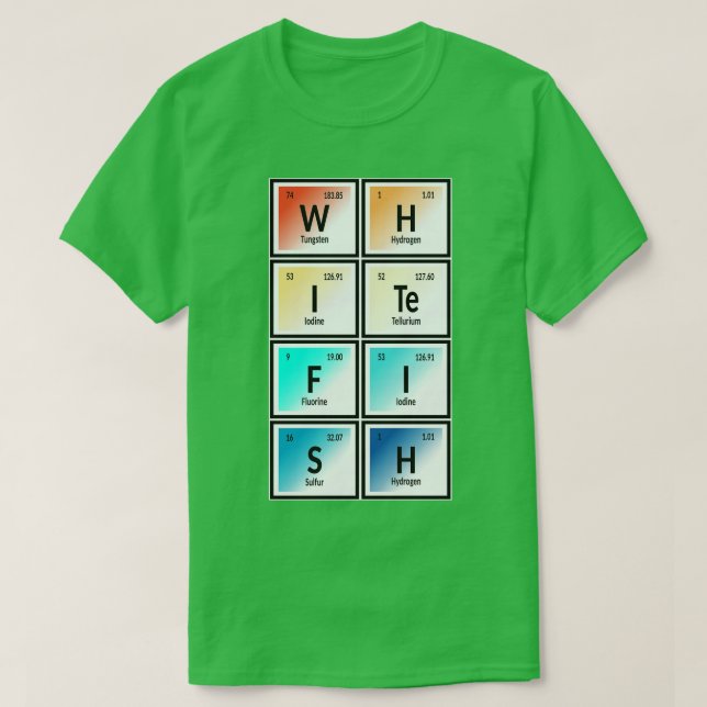 Whitefish City Periodic Bord T Shirt (Design framsida)