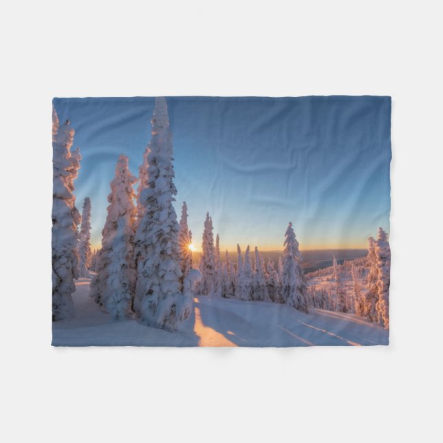 Whitefish, Montana Fleecefilt (Framsidan (Horisontell))