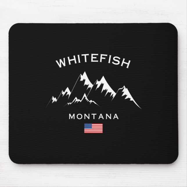 Whitefish Montana Ski Resort Rocky Mountains Skiin Musmatta (Framsidan)
