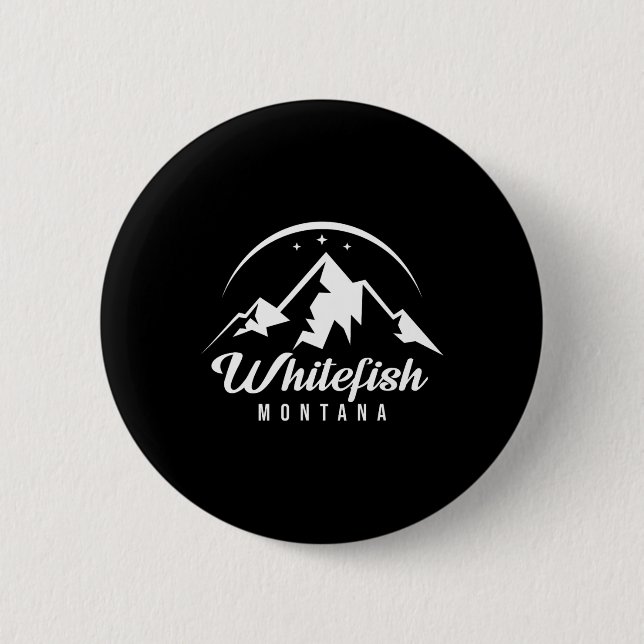 Whitefish Montana Ski Resort Skiing Snowboarding Knapp (Framsida)