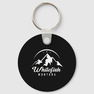 Whitefish Montana Ski Resort Skiing Snowboarding Nyckelring