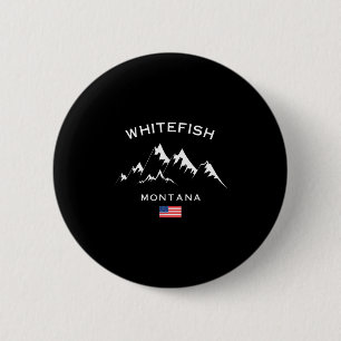 Whitefish Montana Skidort Klippiga bergen Skidåkni Knapp