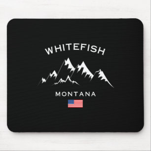 Whitefish Montana Skidort Klippiga bergen Skidåkni Musmatta