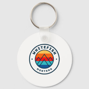 Whitefish Montana Skiing Snowboarding Family Ski T Nyckelring