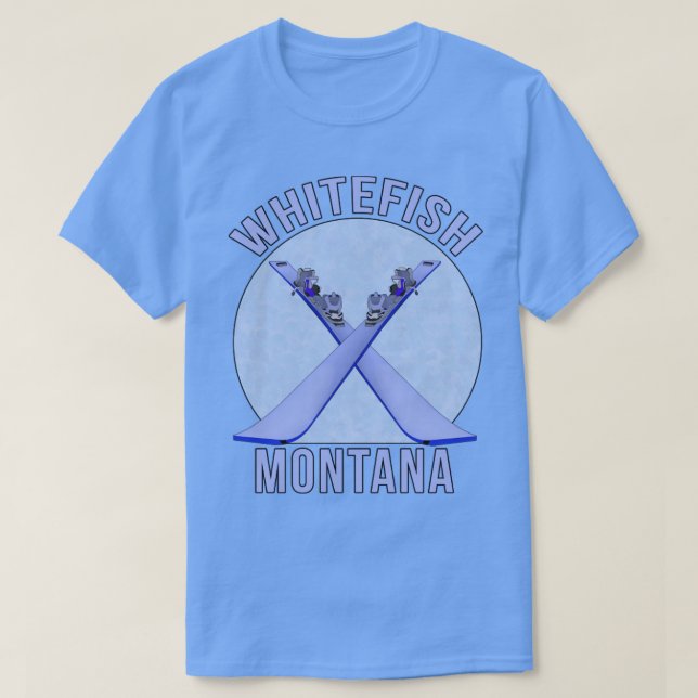 Whitefish Montana T Shirt (Design framsida)