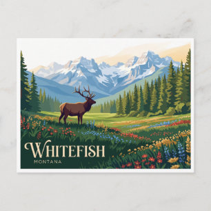 Whitefish Montana Vykort
