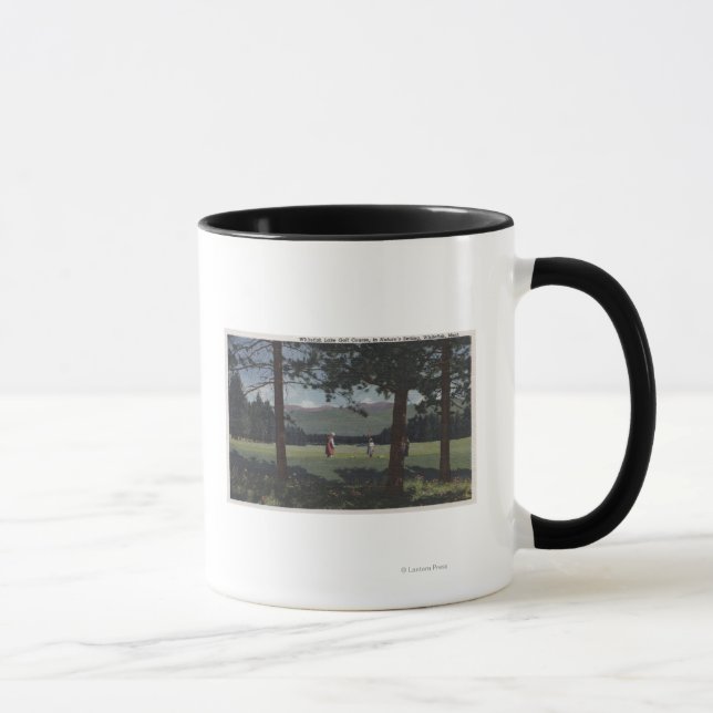 Whitefish, Montana - Whitefish Sjö Golf Course Mugg (Höger)