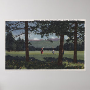 Whitefish Montana - Whitefish sjögolfbana Poster