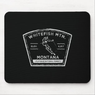 Whitefish Mountain Montana Snö Skidåkning Musmatta