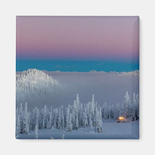 Whitefish Mountain Resort in Whitefish, Montana Magnet (Framsidan)