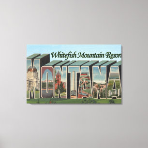Whitefish Mountain Resort, Montana Canvastryck
