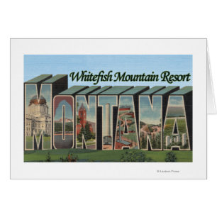 Whitefish Mountain Resort, Montana Hälsningskort