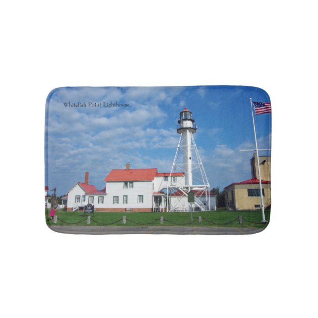 Whitefish Point Lighthouse bathmat Badrumsmatta (Framsidan)