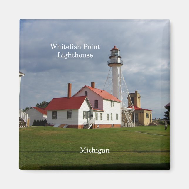 Whitefish Point Lighthouse-magnet Magnet (Framsidan)
