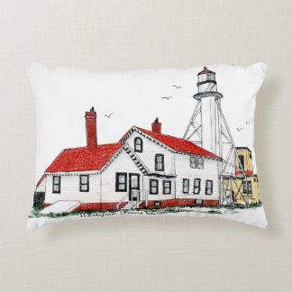 Whitefish Point Lighthouse Pillow Prydnadskudde