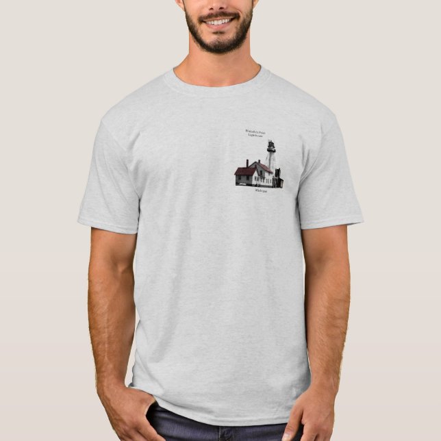 Whitefish Point Lighthouse-skjorta T Shirt (Framsida)