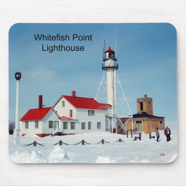 Whitefish Point Lighthouse vintermunsad Musmatta (Framsidan)