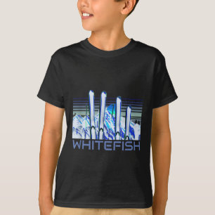 Whitefish skidtillbehör Retro Whitefish skidåkning T Shirt