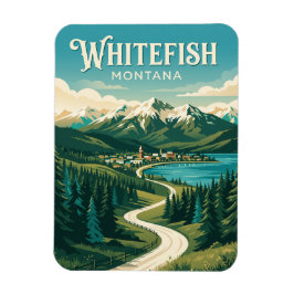 Whitefish USA Magnet
