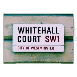 Whitehall Court - City Westminster Sign Hälsningskort
