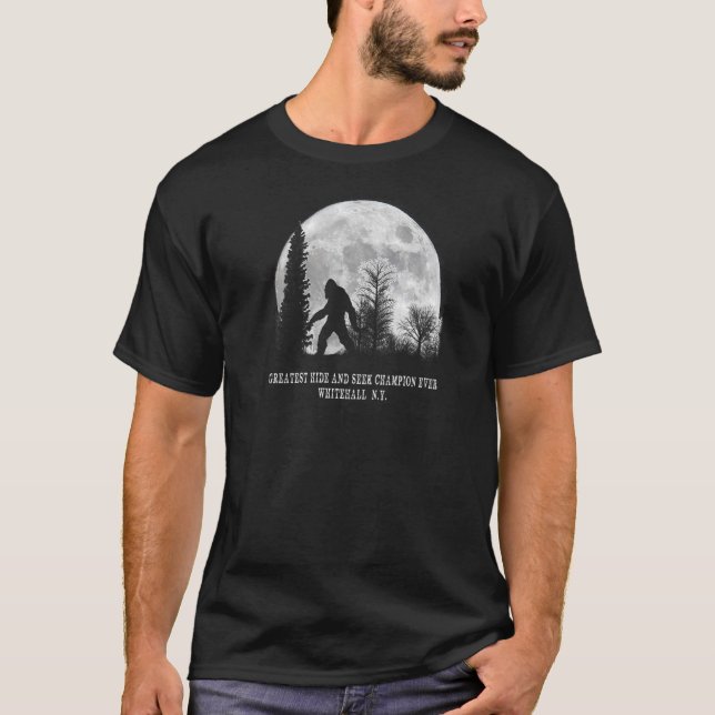 Whitehall New York Underbarare Göm och sök tillstå T Shirt (Framsida)