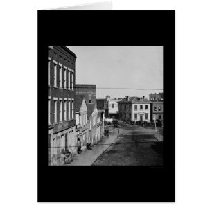 Whitehall Street i Atlanta, GA 1864 Hälsningskort