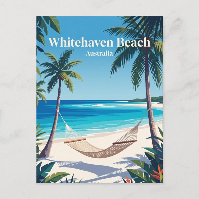Whitehaven Beach Australien Vykort (Framsida)
