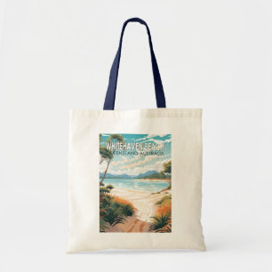 Whitehaven Beach Queensland Australien Travel Art Tygkasse