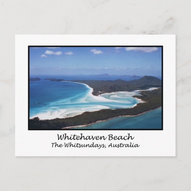 Whitehaven Beach, The Whitsundays, Australien Vykort (Framsida)