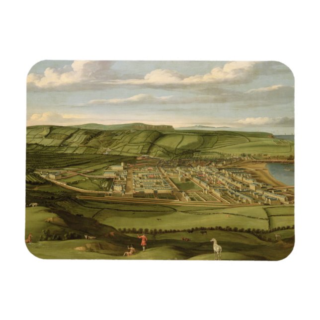 Whitehaven, Cumbria, Showing Flatt Hall, 1730-35 Magnet (Horisontell)
