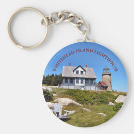 Whitehead Island Lighthouse, Maine Keychain Nyckelring