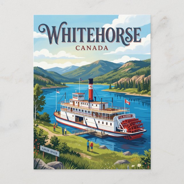 Whitehorse Kanada Vykort (Framsida)