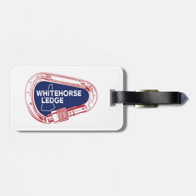 Whitehorse Ledge New Hampshire Climate Carabiner Bagagebricka (Baksida Vågrät)