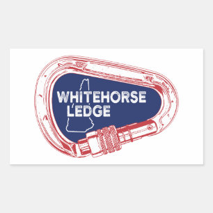 Whitehorse Ledge New Hampshire Climate Carabiner Rektangulärt Klistermärke