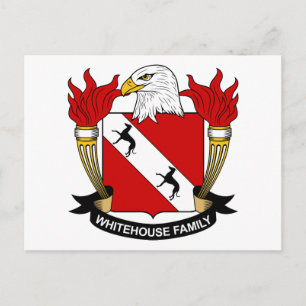 Whitehouse Family Crest Vykort