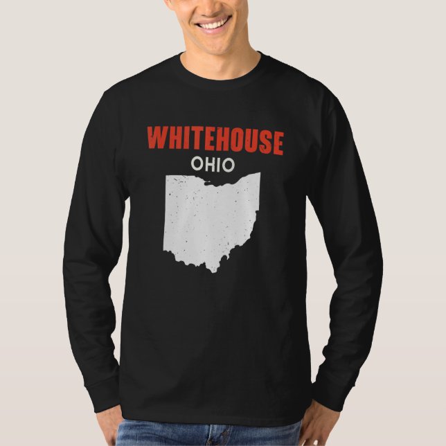 Whitehouse Ohio USA State America Travel Ohioan T Shirt (Framsida)