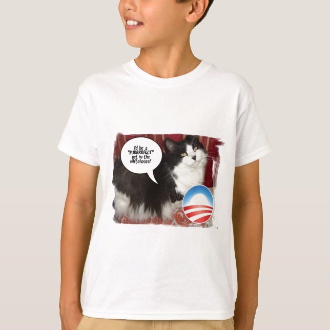 Whitehouse Pet Kattunge Tee Shirt (Framsida)