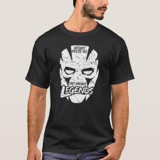 Whiteiger Maskribute Heroes Never Diehey Become Le T Shirt